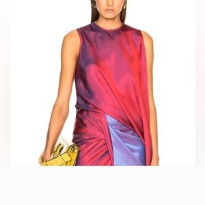 Sies Marjan Lysa Asymmetrical Iridescent Top.